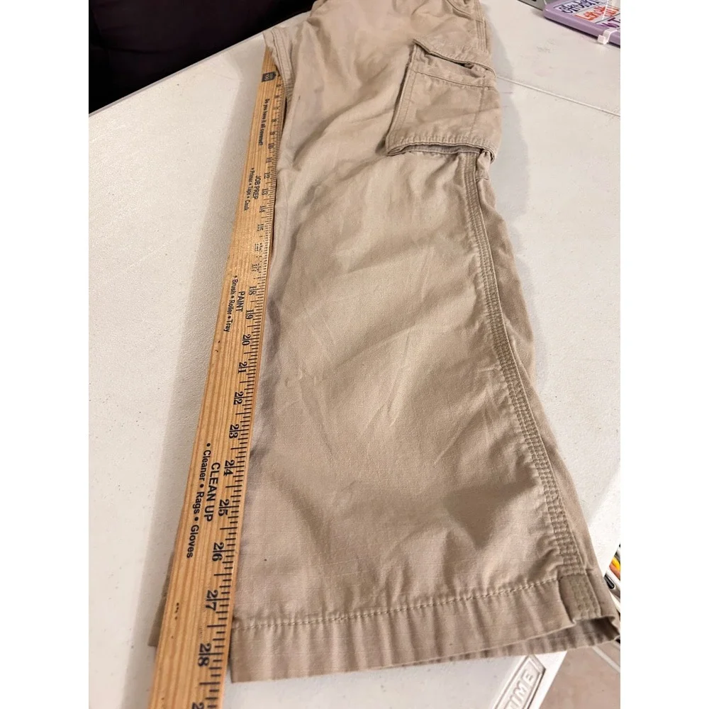 Carhartt Relaxed Fit Cargo Pants Tan Mens Workwear 30x30 Distressed Streetwear
